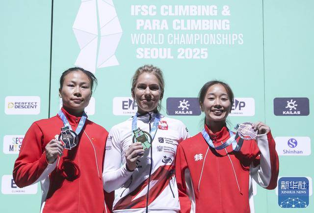 攀岩 | 世锦赛：中国选手获得女子速度赛亚军、季军