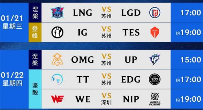 【一竞技1JingJi】LOL：LPL第一赛段赛程出炉 JKL或将提前回归赛场！